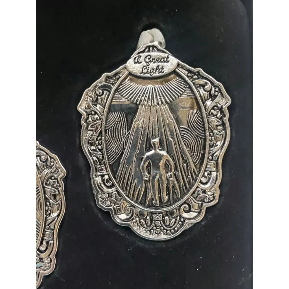 Messiah Collection Christmas Ornaments Silver Boxed Set of 5 by Son Corporation
